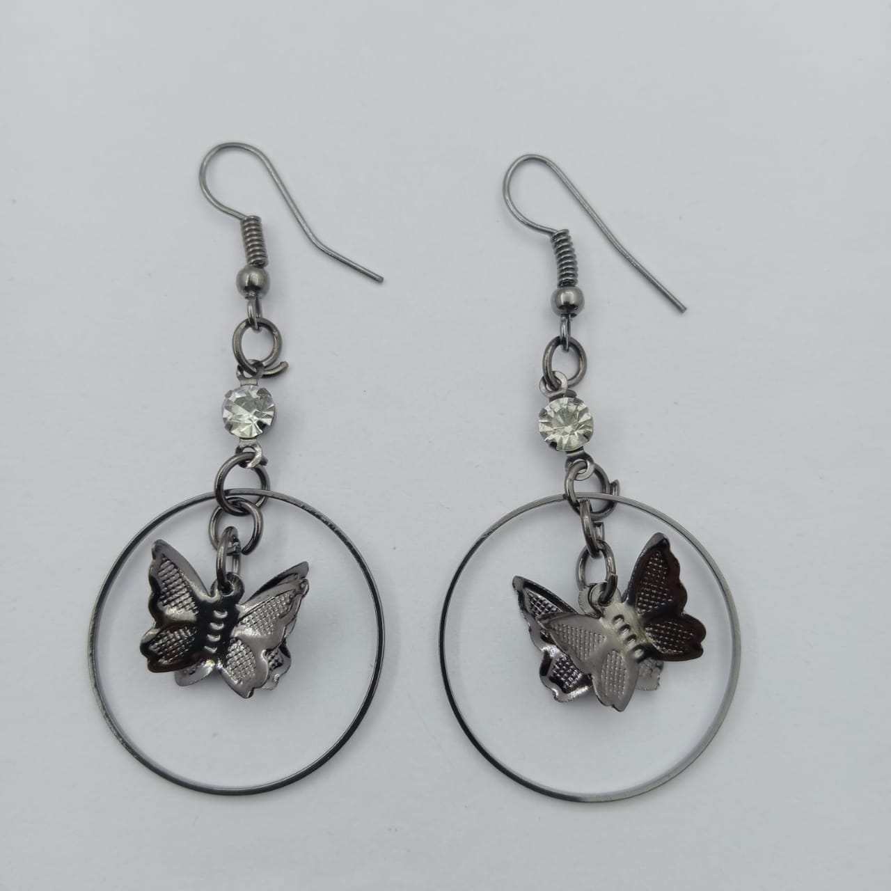 Women's Butterflies in Ring Earrings